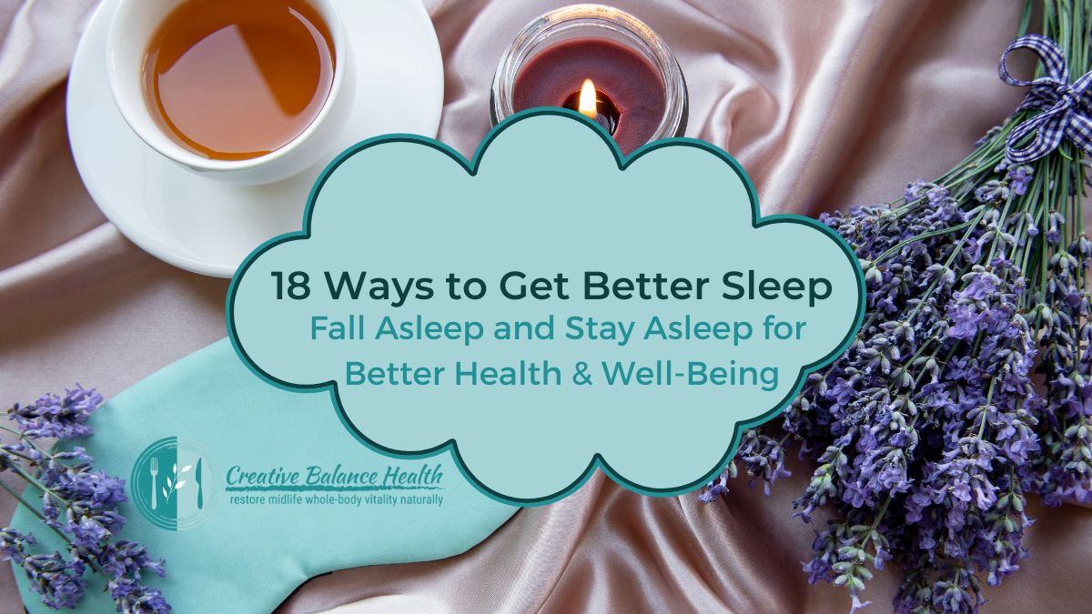 18 Sleep improvement strategies for a restful bedroom setting.