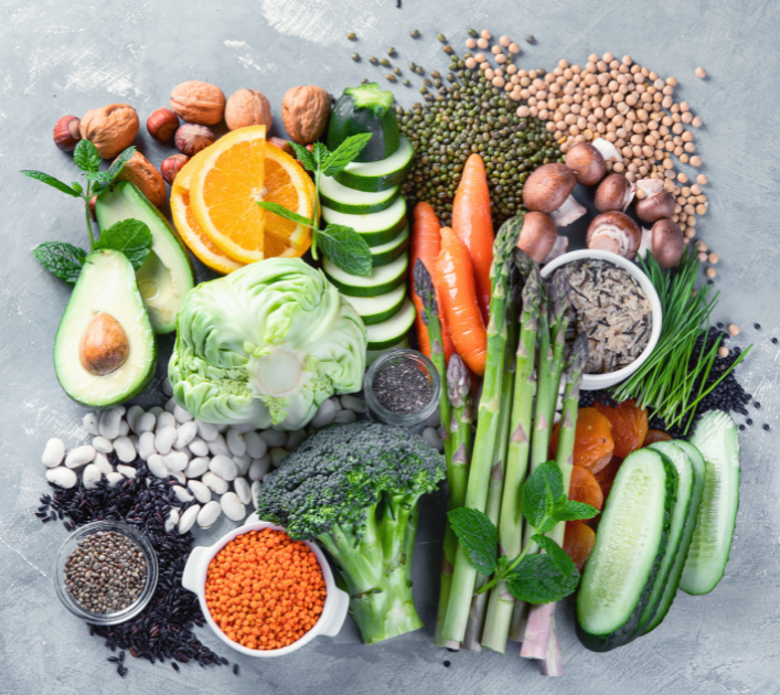 This photo is showing a Plant-Based Diet for better nutrition.