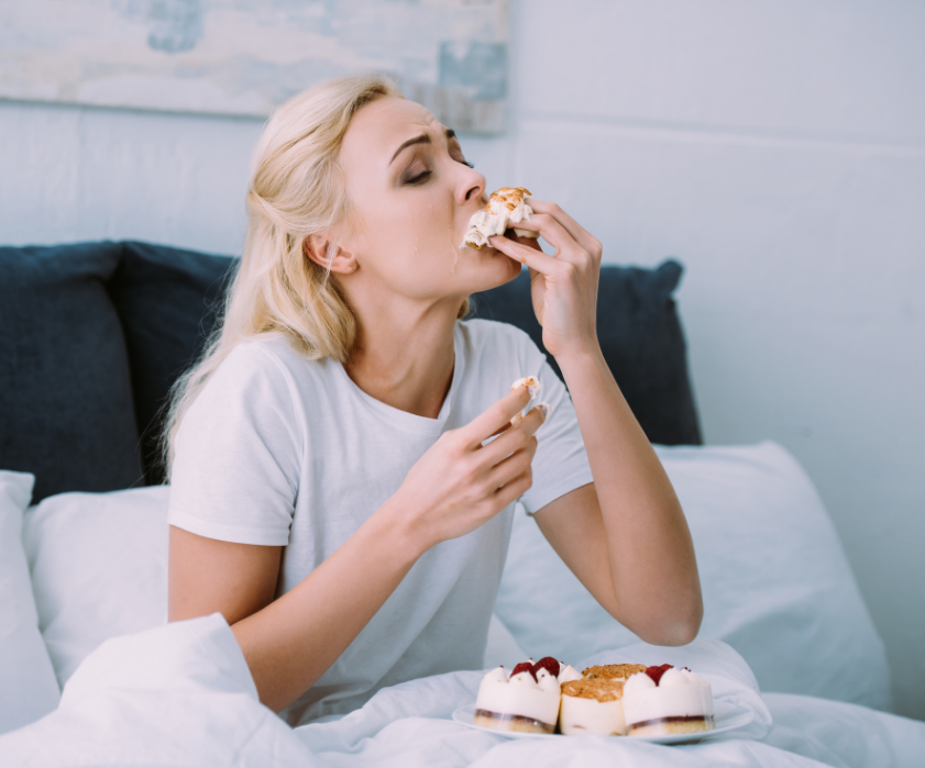 This image is about Stress Eating and the Ghrelin “Hunger” Hormone Connection.