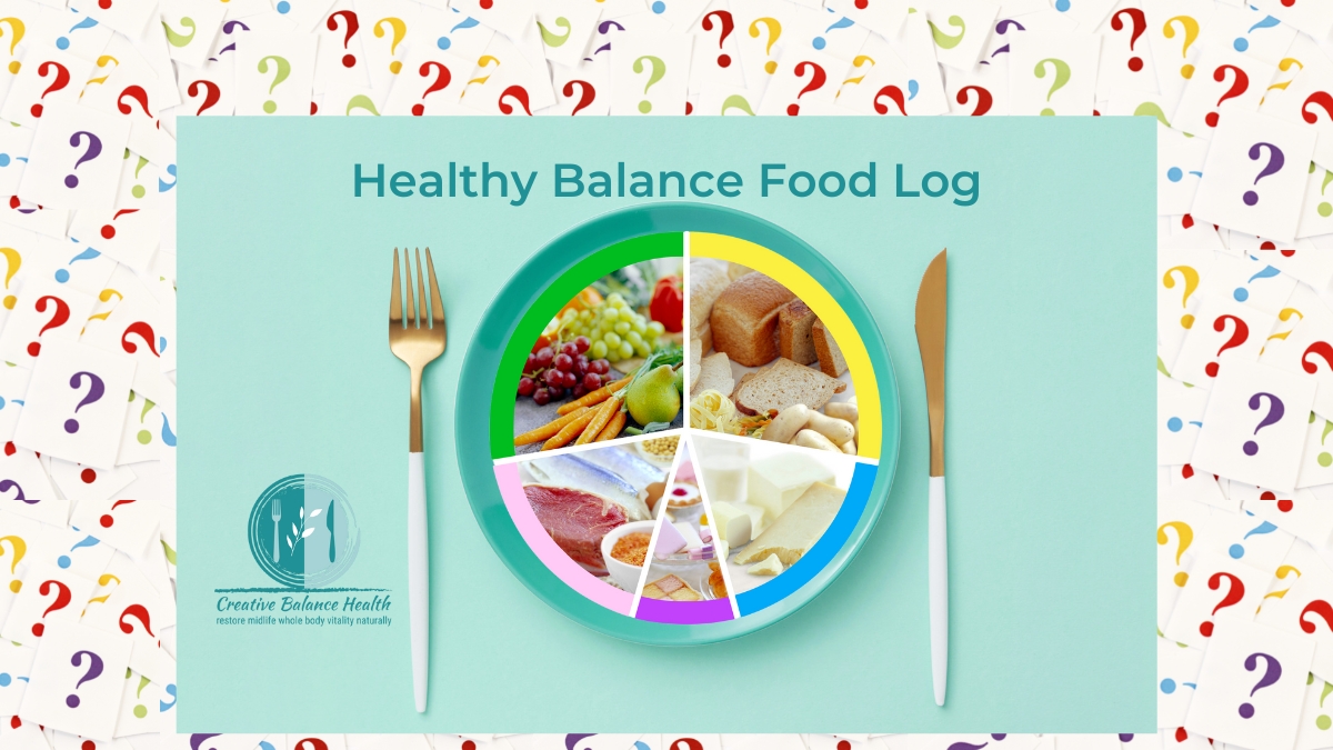 what's the right diet for you? Healthy Balance Food Log | Creative Balance Health